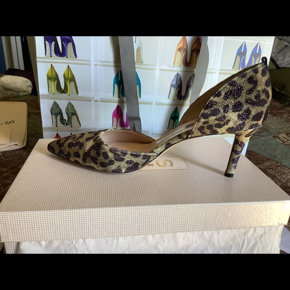 SJP Leopard print size 39 high heel